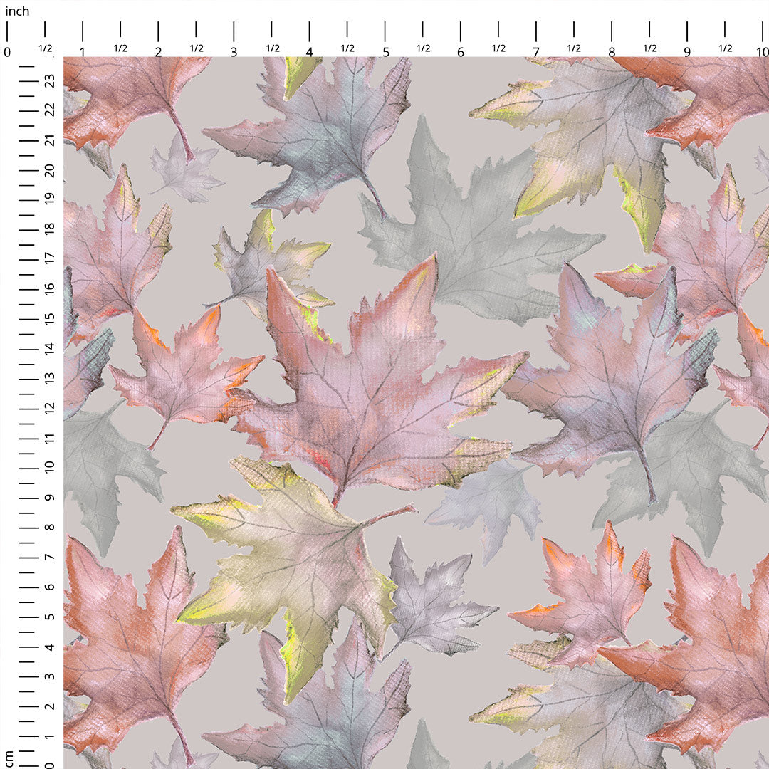 Autumn Leaves Blush Fabric