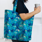 Blue Leaves Fabric