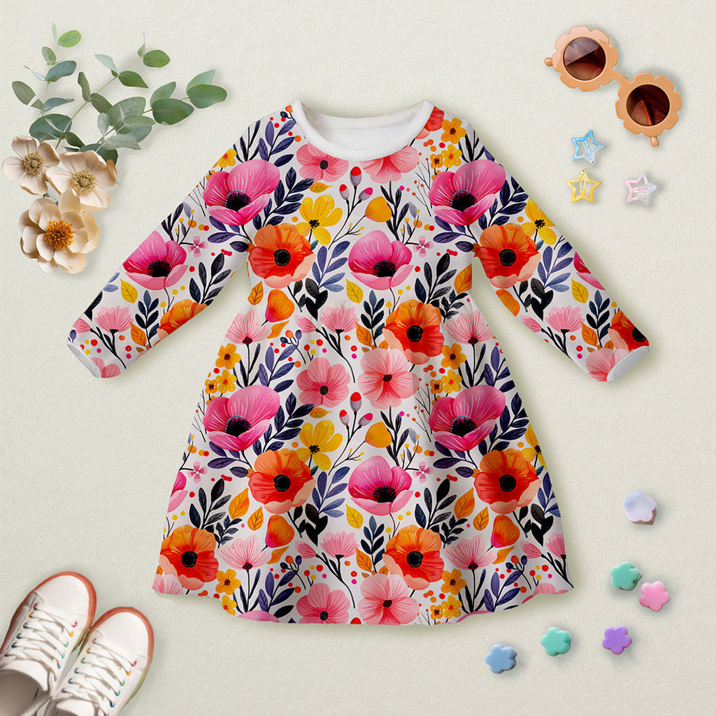 Bold Autumn Flowers Fabric
