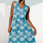Dandelions Blue Fabric