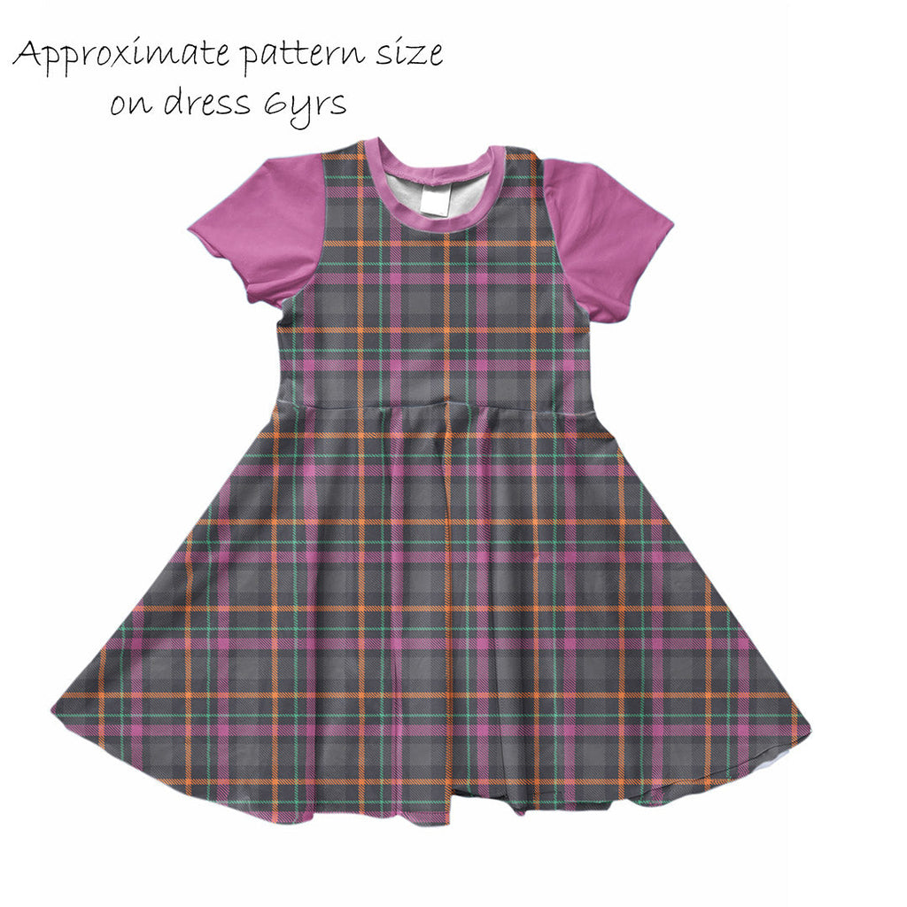 Grey and Heather Plaid Fabric 1198