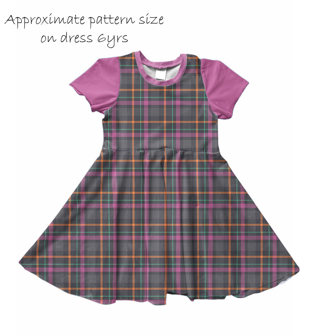 Grey and Heather Plaid Fabric 1198