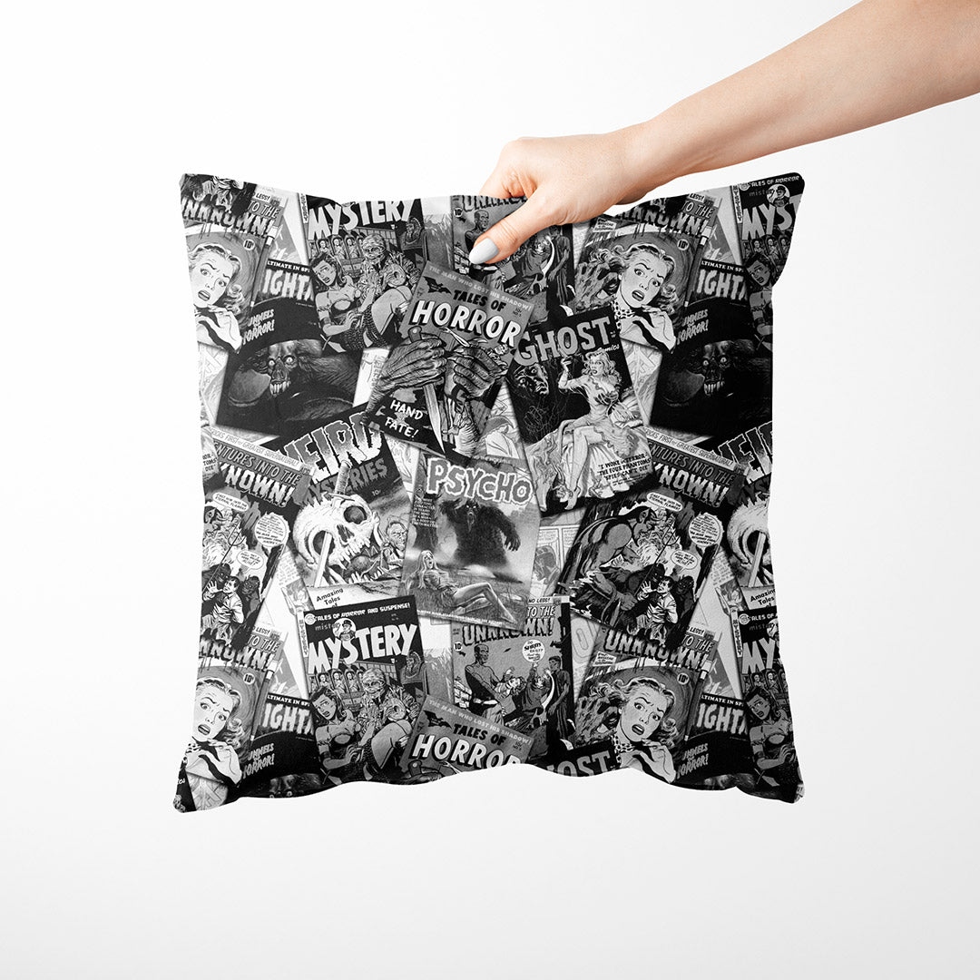 Horror Comics Mono Fabric