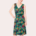 Leaves Light Teal Fabric
