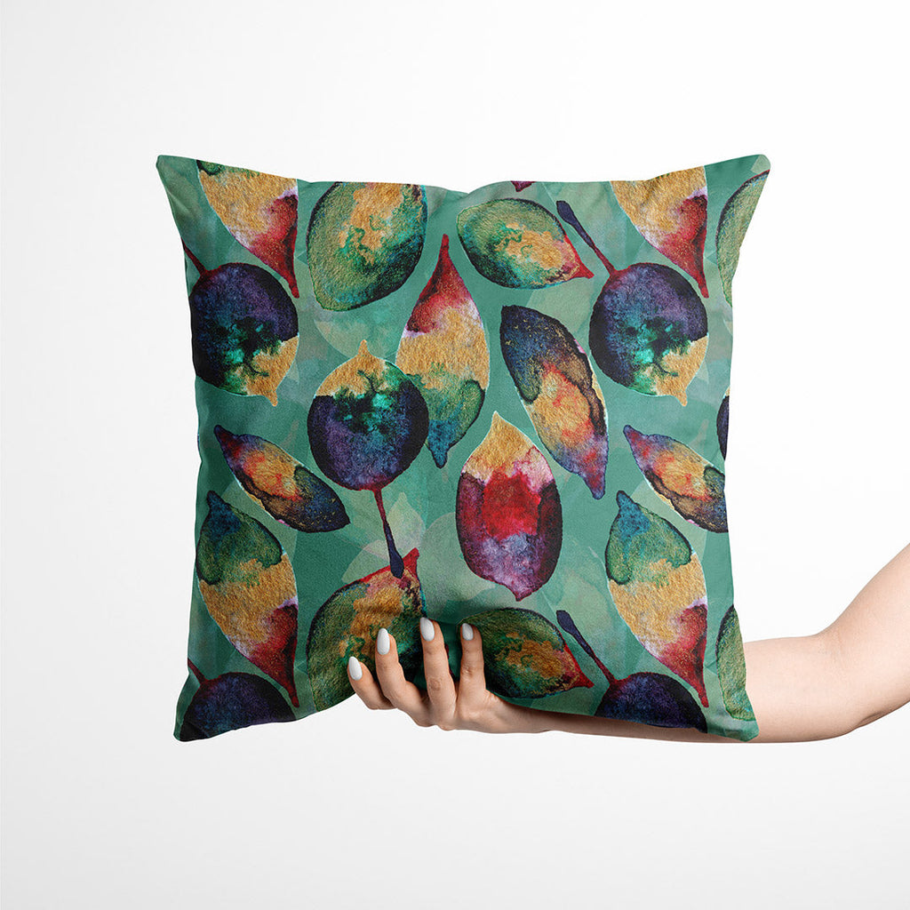 Leaves Light Teal Fabric