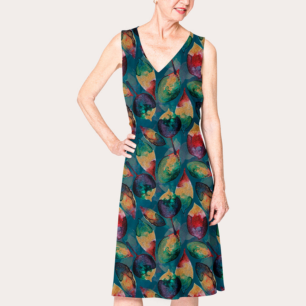 Leaves Teal Fabric