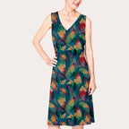 Leaves Teal Fabric