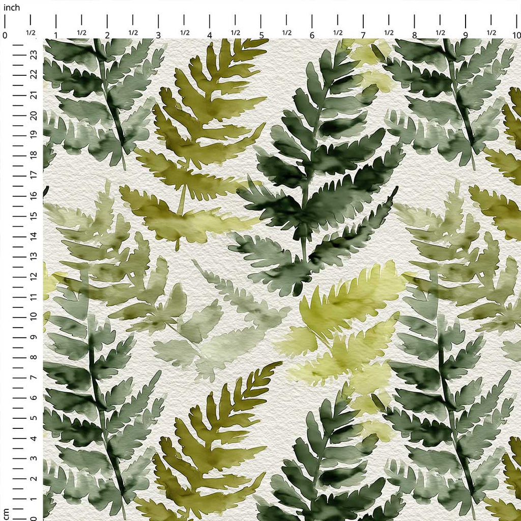 Watercolour Fern 2 Fabric