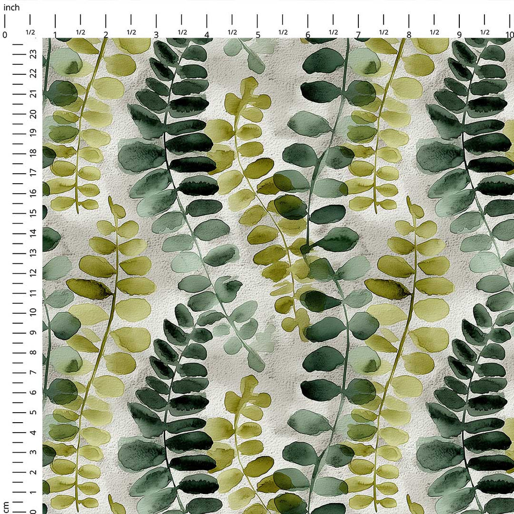 Watercolour Leaves Fabric