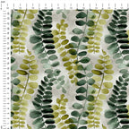 Watercolour Leaves Fabric