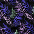 Watercolour Midnight Fern Fabric