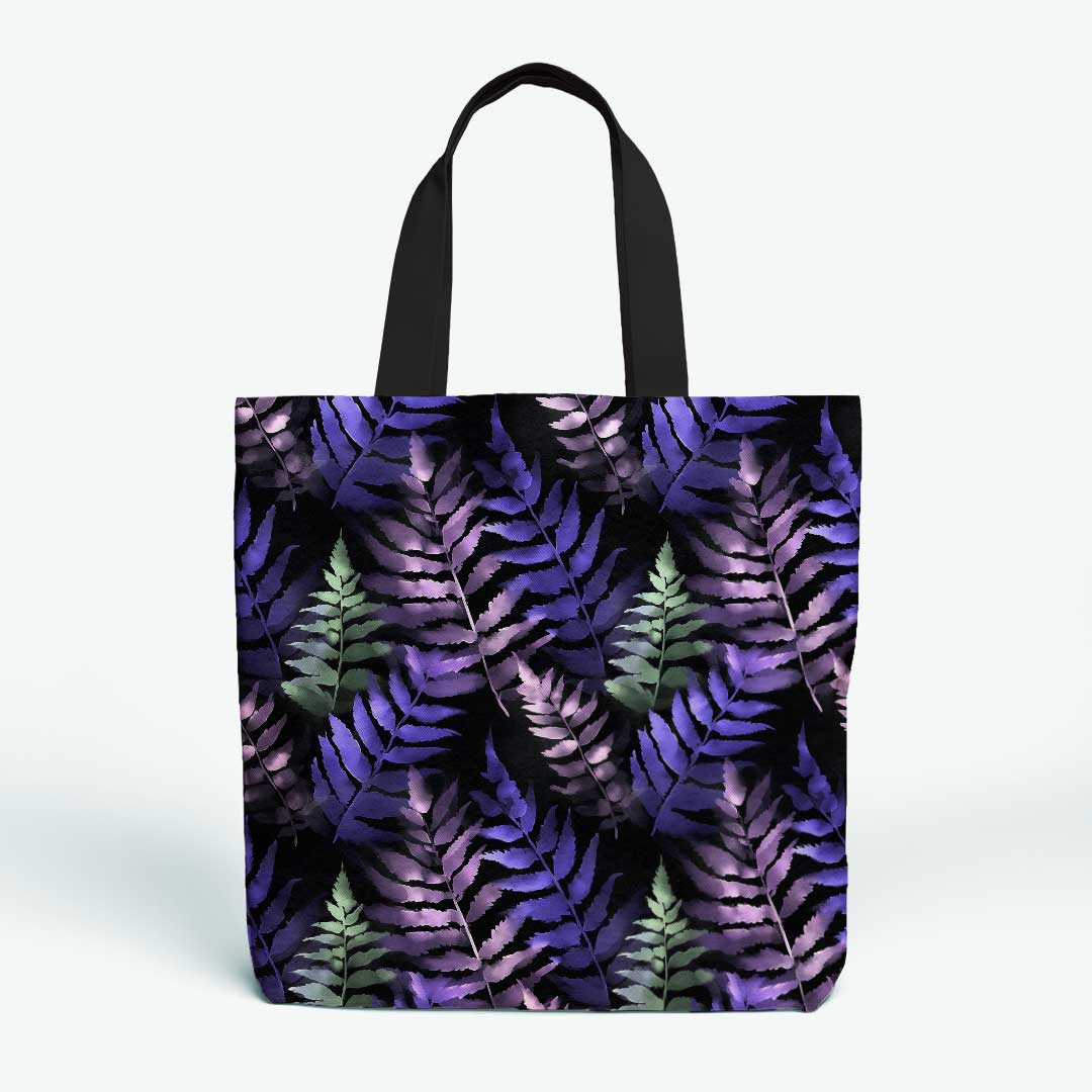 Watercolour Midnight Fern Fabric
