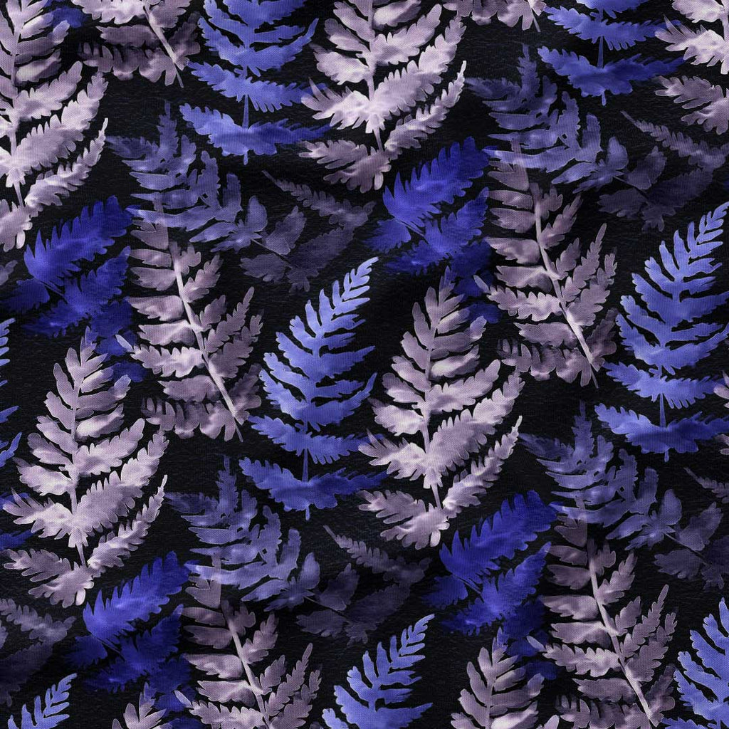 Watercolour Midnight Fern 2 Fabric