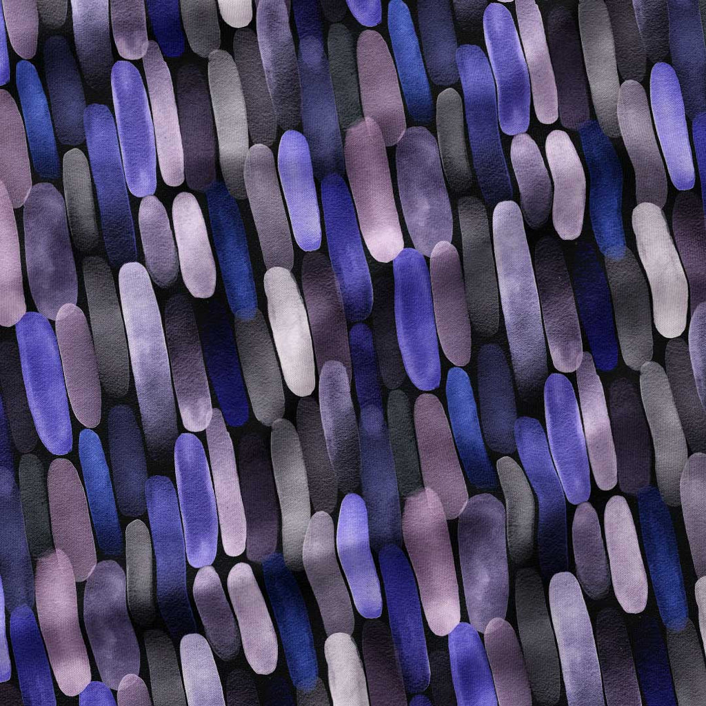 Watercolour Midnight Brushstrokes Fabric
