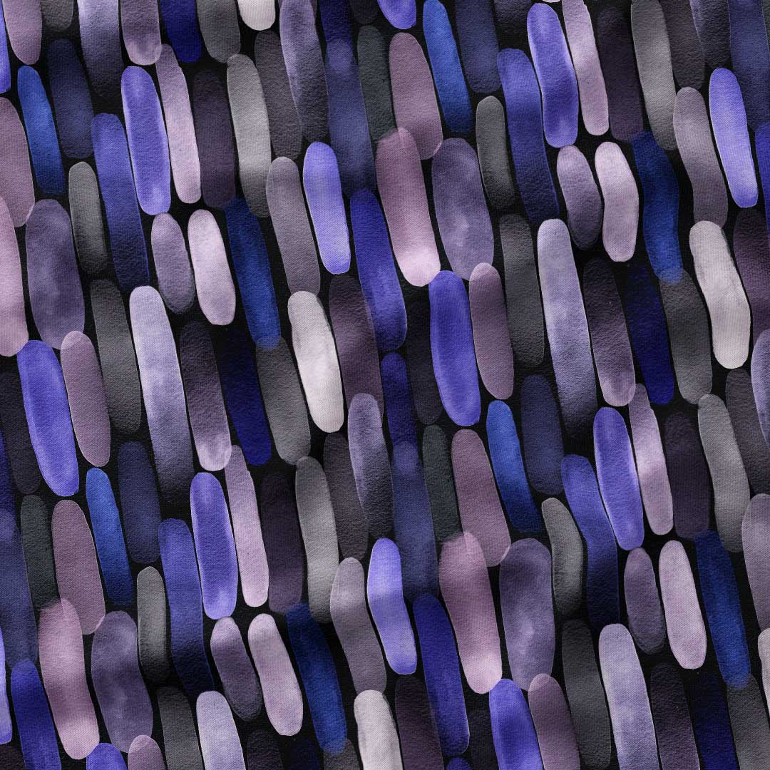 Watercolour Midnight Brushstrokes Fabric