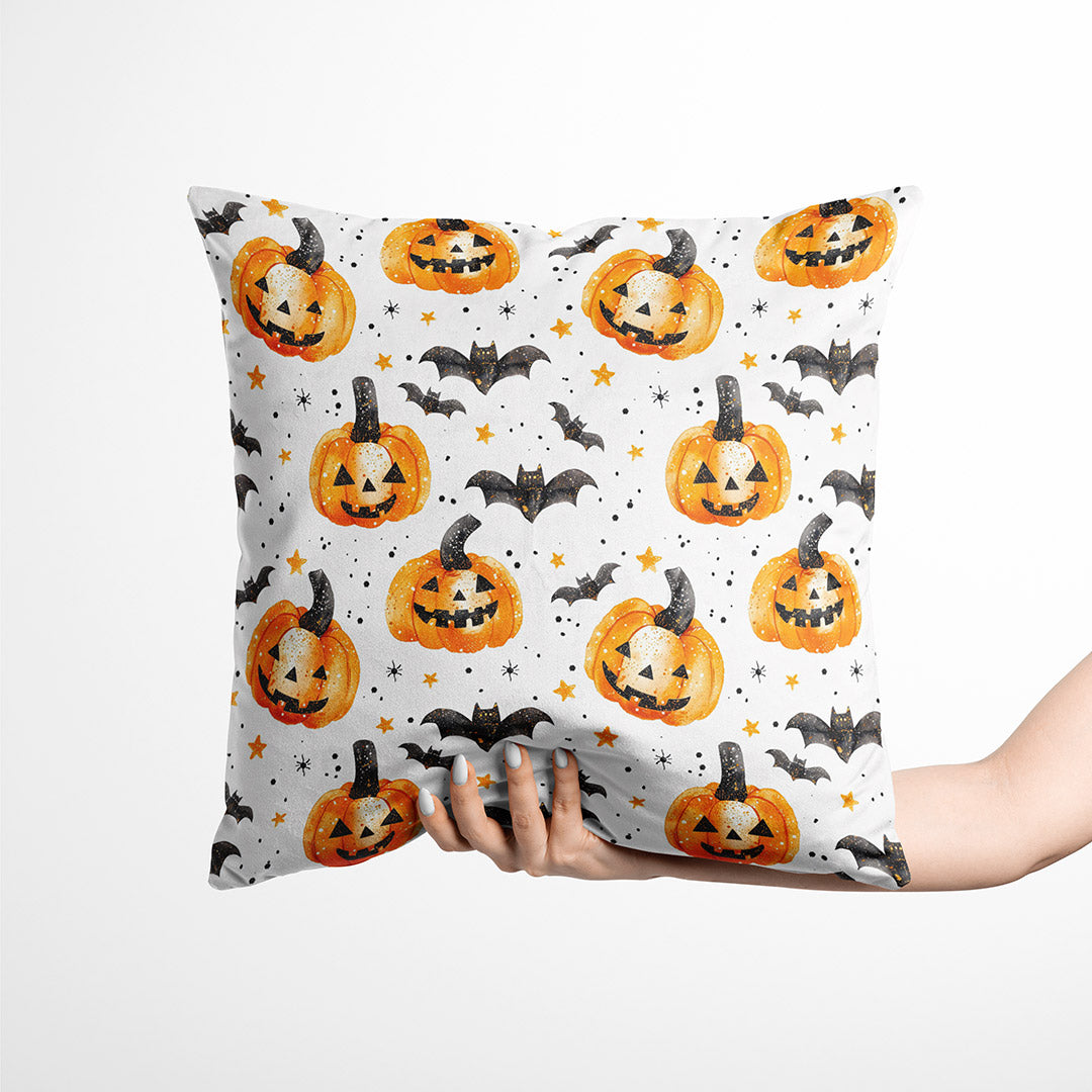 Pumpkins and Bats Fabric