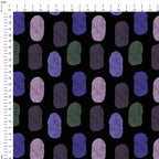 Watercolour Midnight Brushstrokes 2 Fabric