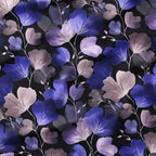 Watercolour Midnight Ivy Fabric