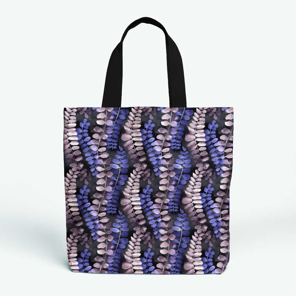 Watercolour Midnight Leaves Fabric