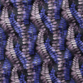 Watercolour Midnight Leaves Fabric