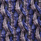 Watercolour Midnight Leaves Fabric