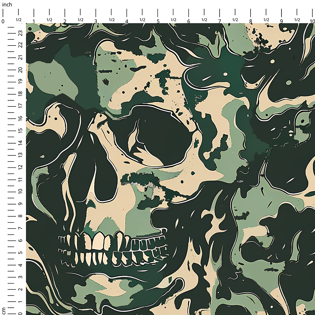 Skull Camouflage Fabric
