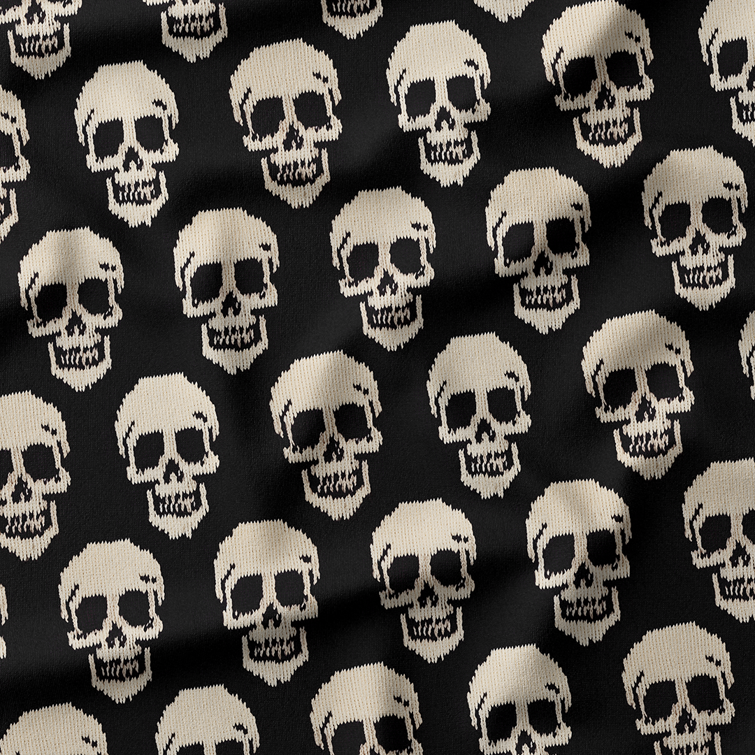 Skulls Sweater Fabric