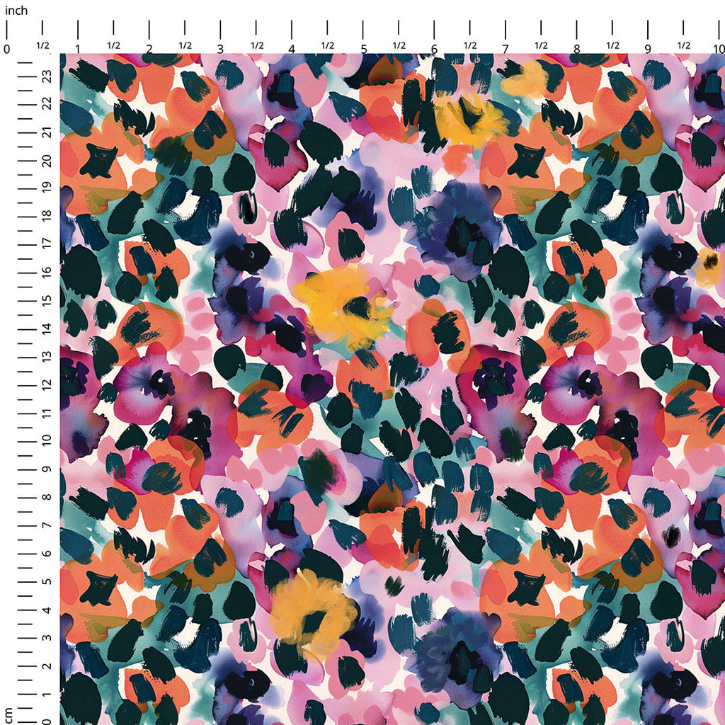 Watercolour Floral Symphony Fabric