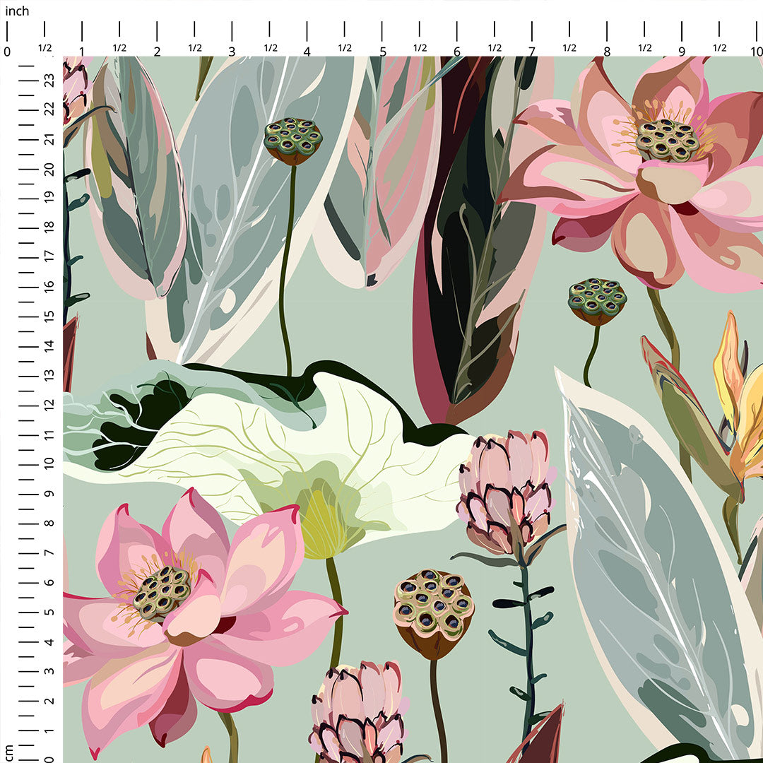 Lotus Sage Fabric