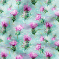 Thistles Mint Fabric