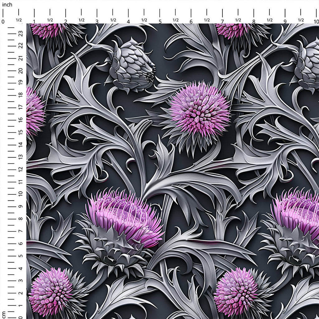 Thistle Grey Fabric