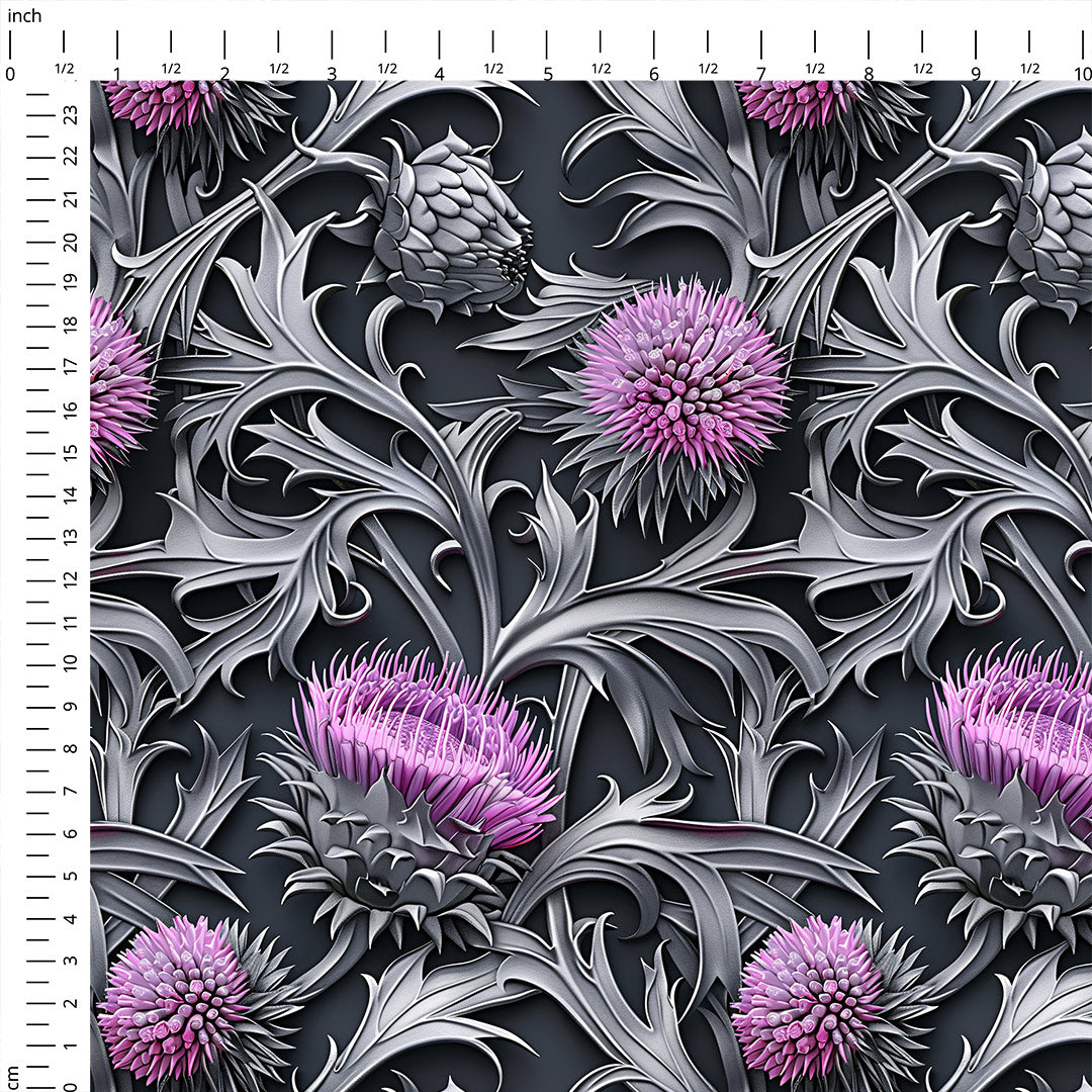 Thistle Grey Fabric