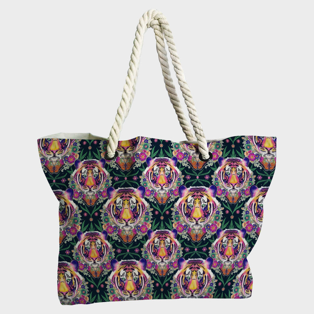 Floral Tiger Fabric