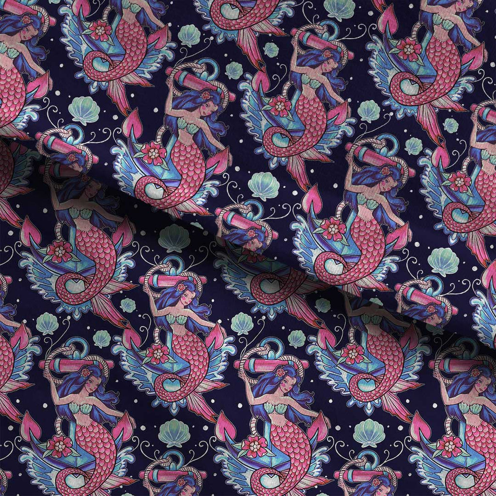 Pink Mermaid Fabric