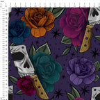 Deadly Roses Fabric