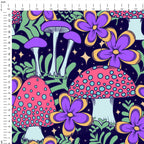 Magic Mushrooms Fabric