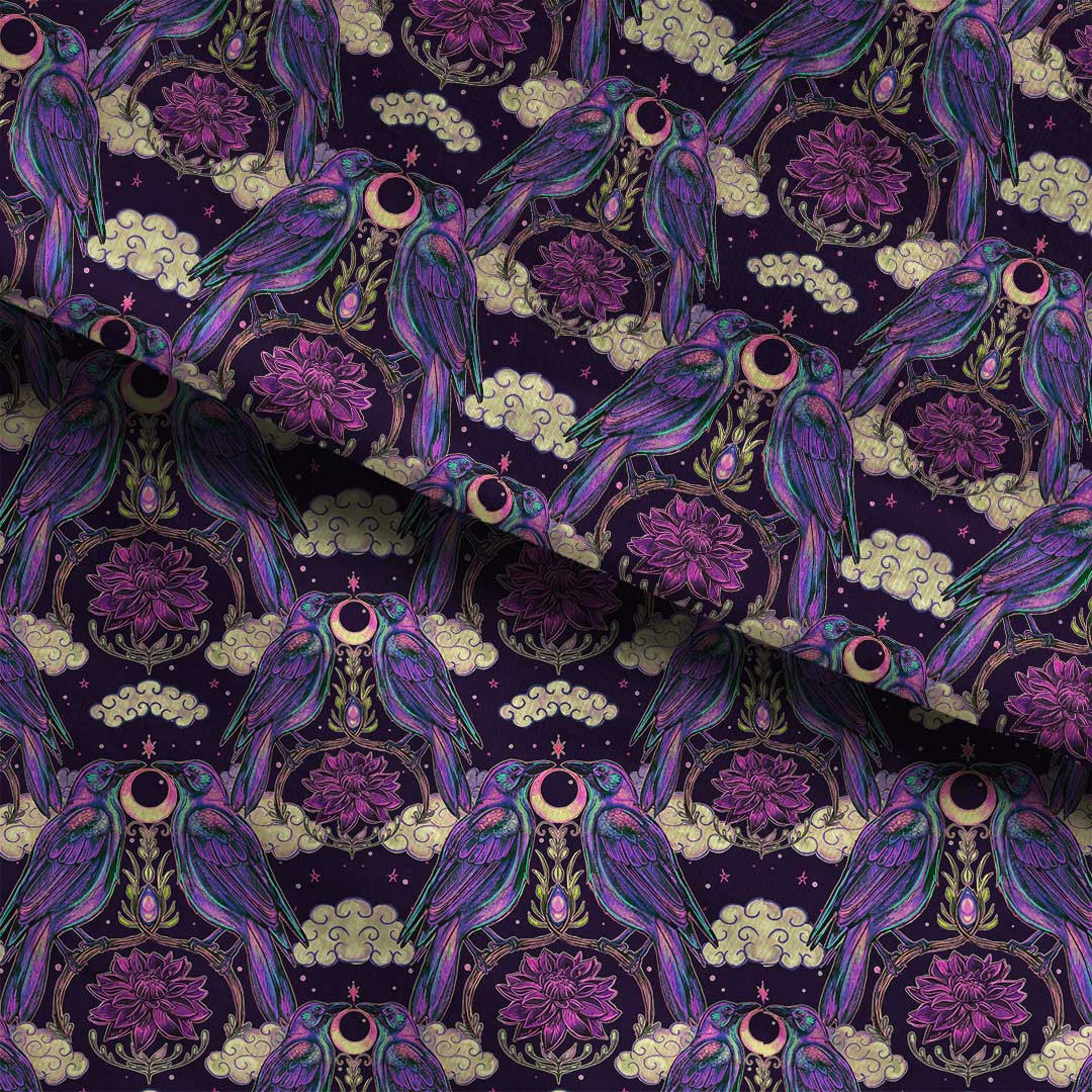 Neon Crow Fabric
