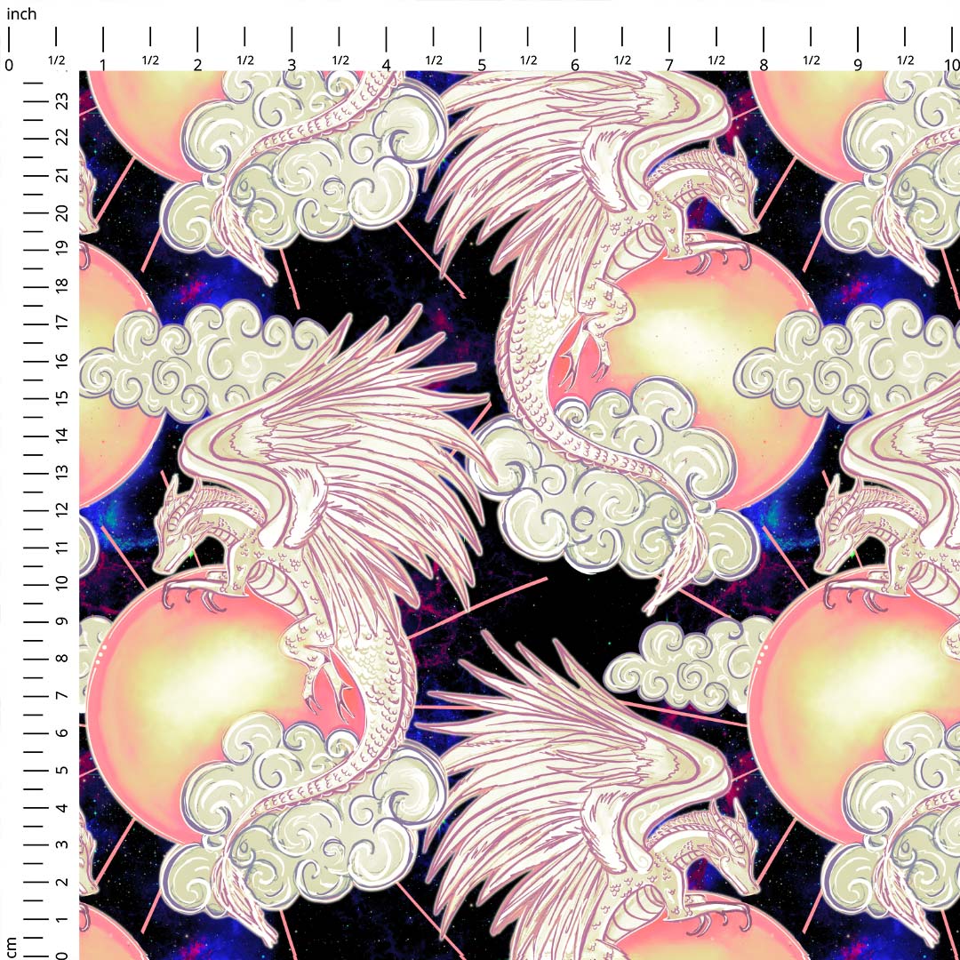 Pearl Dragon Fabric