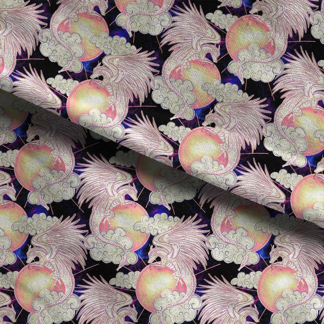 Pearl Dragon Fabric