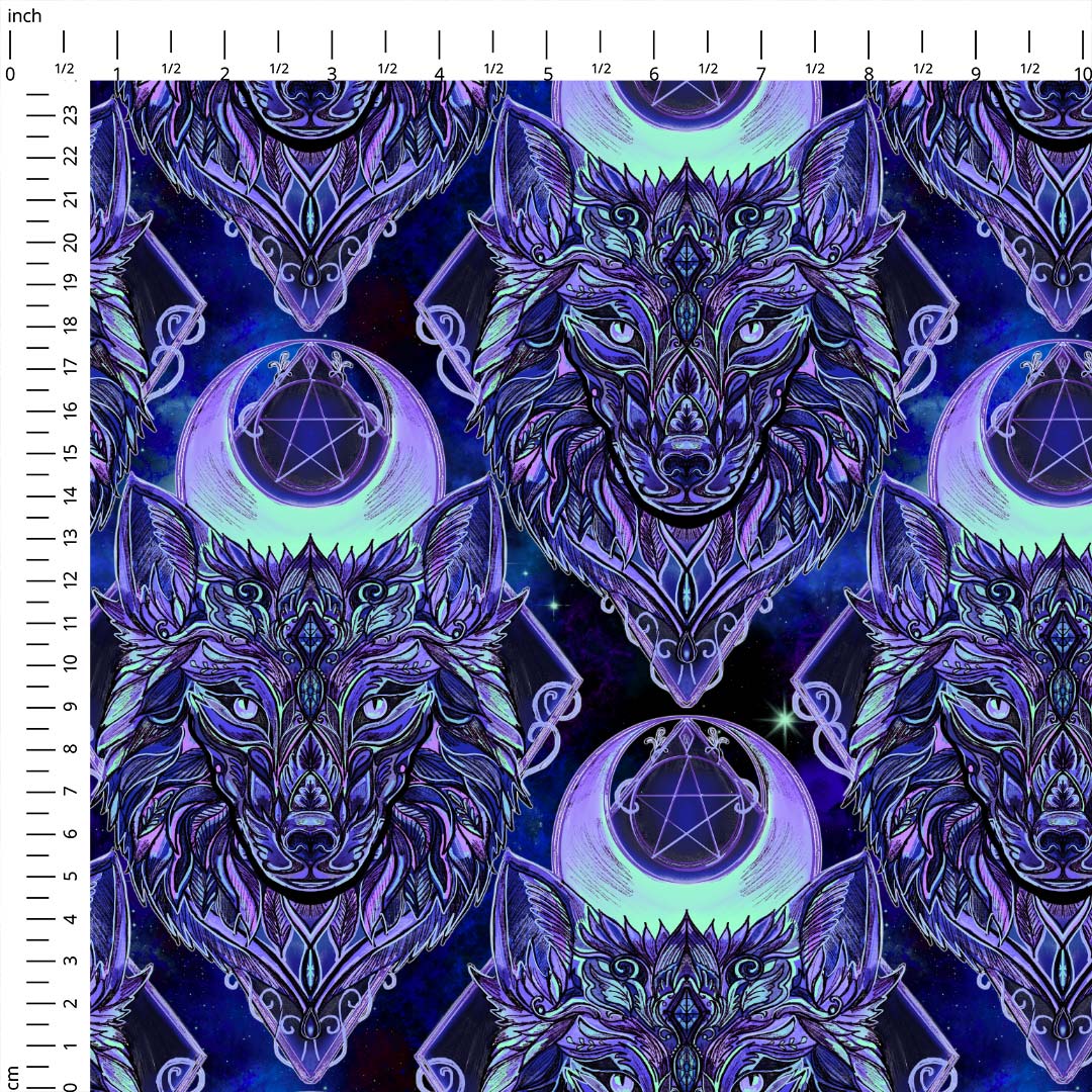 Lunar Wolf Fabric