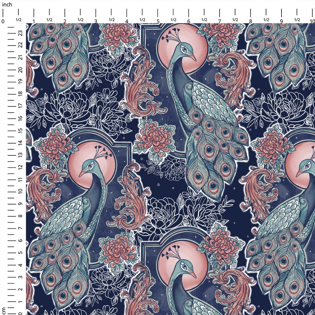 Peacock Blue Fabric