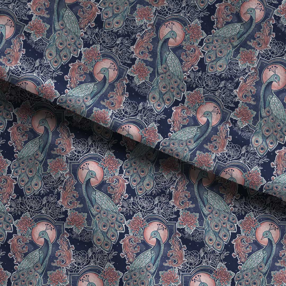 Peacock Blue Fabric