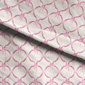 Pink Heart Lattice Fabric