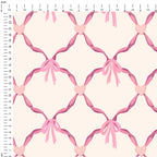 Pink Heart Lattice Fabric