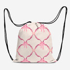 Pink Heart Lattice Fabric