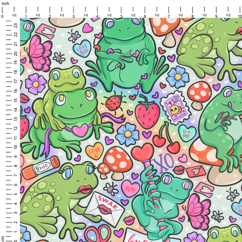 Frogs and Kisses Fabric