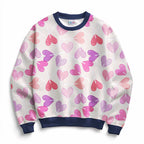 Heart Lollies Pink Fabric
