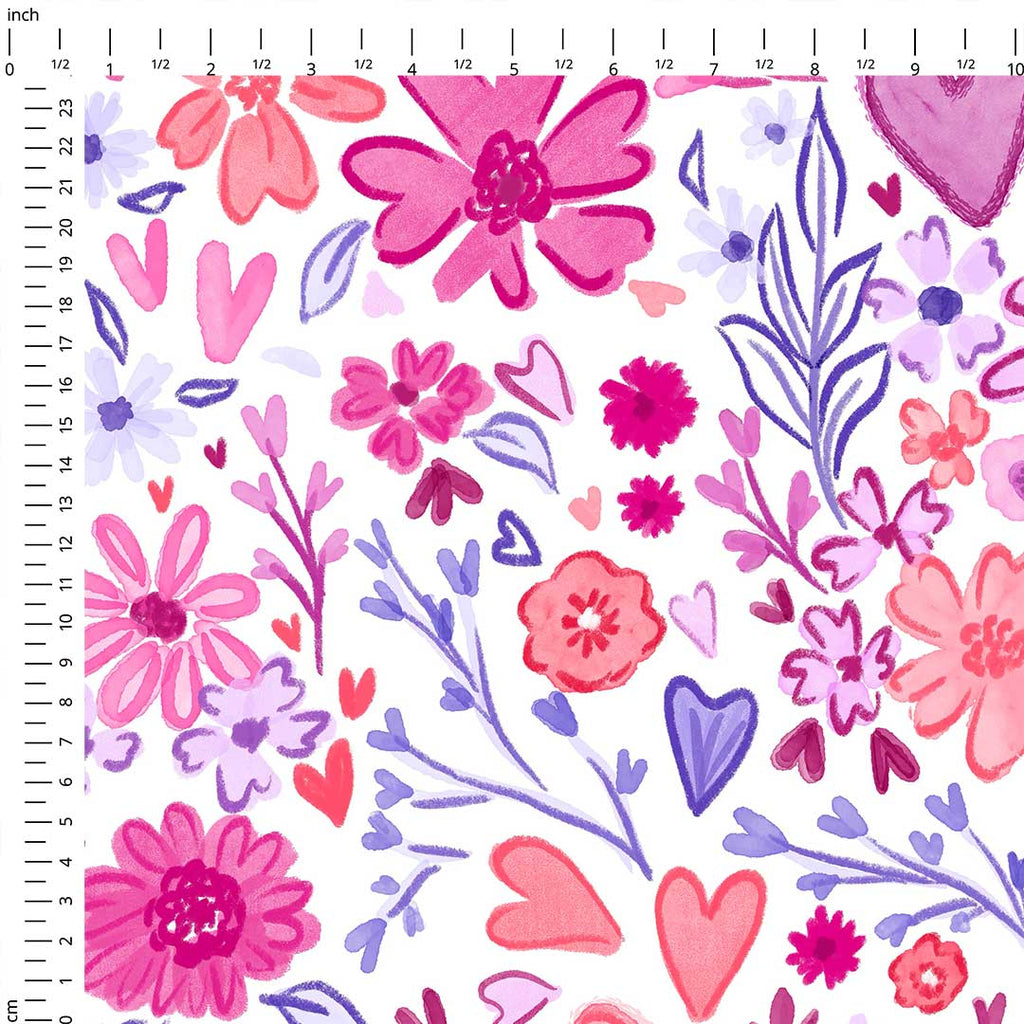Love Grows Floral Fabric