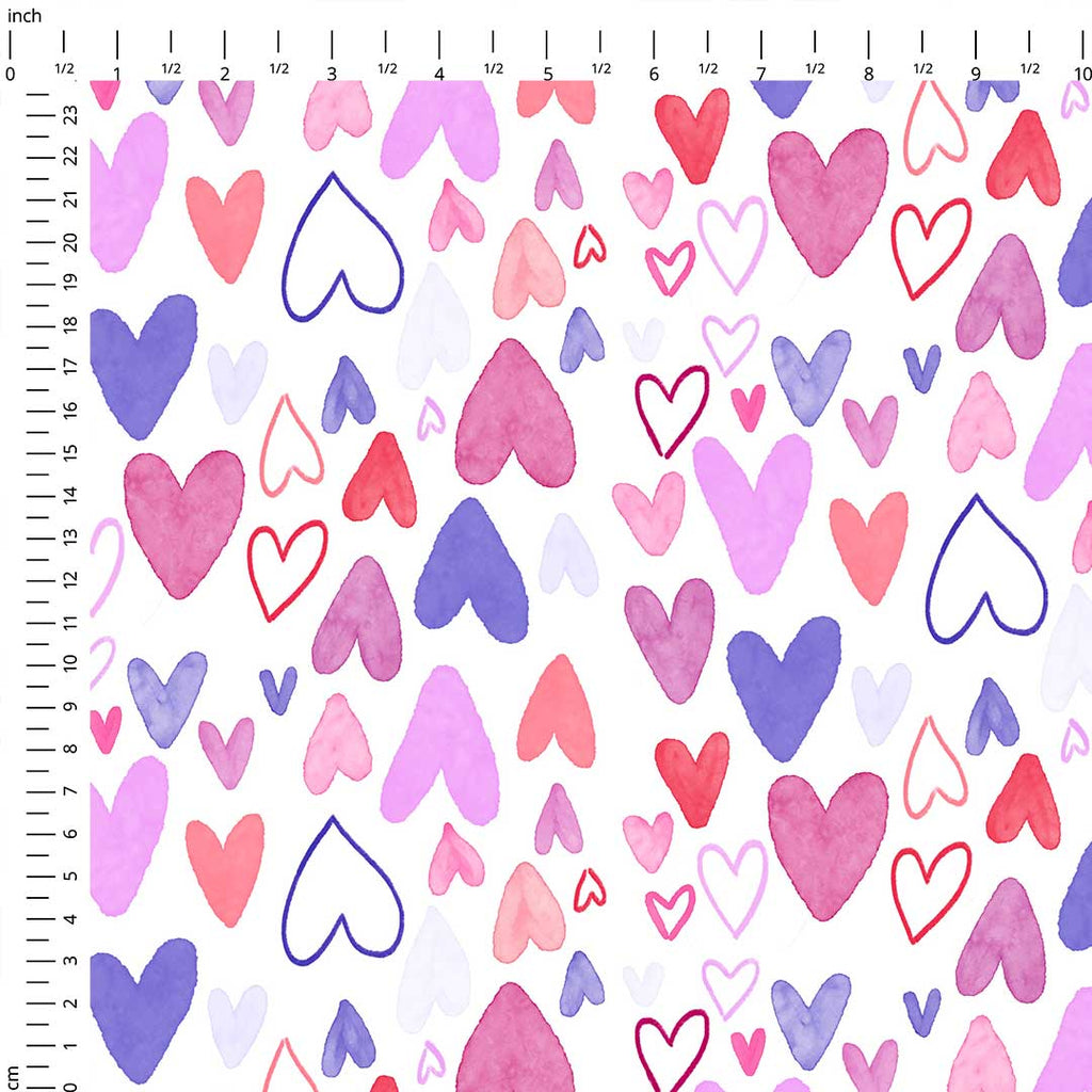 Love Grows Hearts Fabric