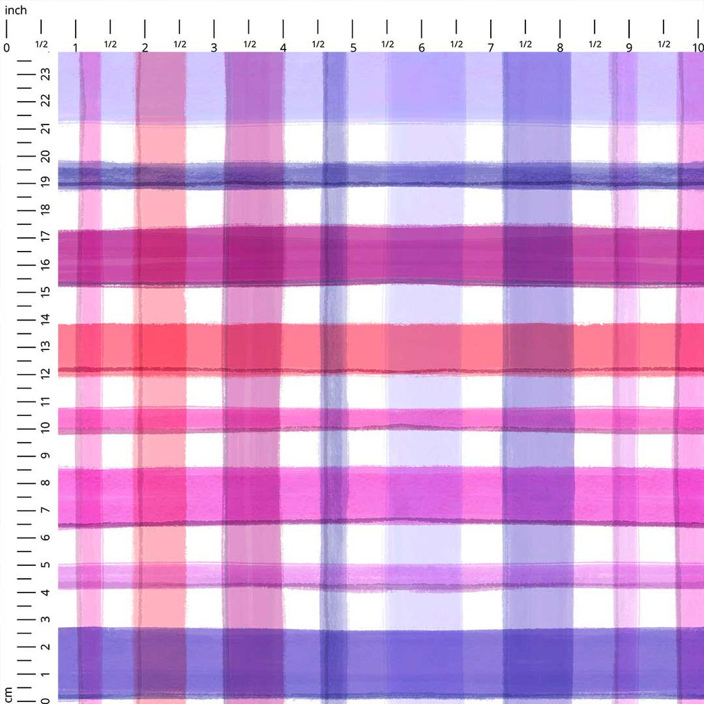 Love Grows Plaid Fabric